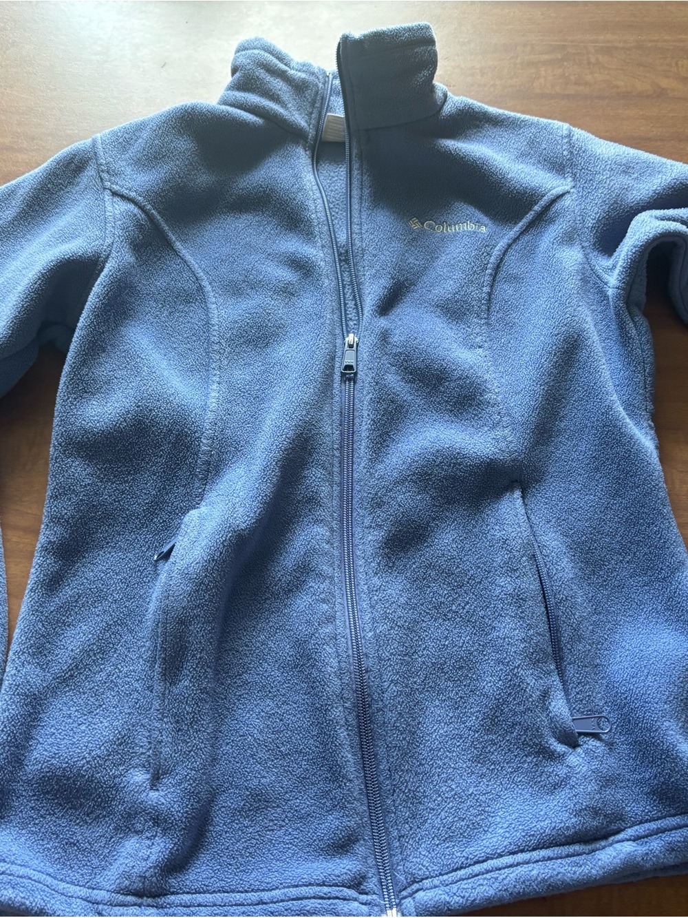 Columbia Blue Full-Zip Fleece Jacket